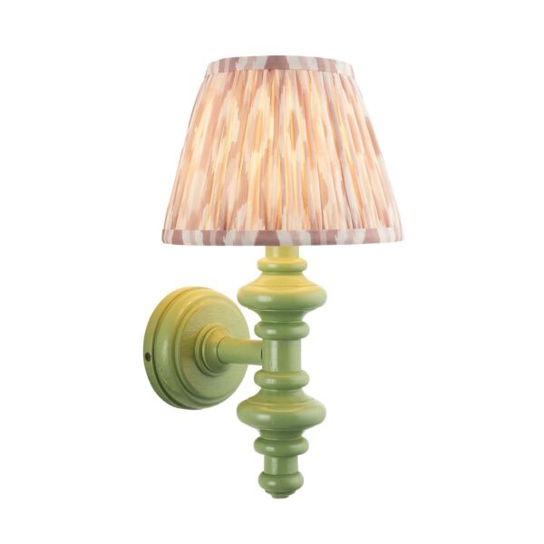 Endon Lighting - Carnaby & Ikat 20cm - 114469 - Green Neutral Wall Light