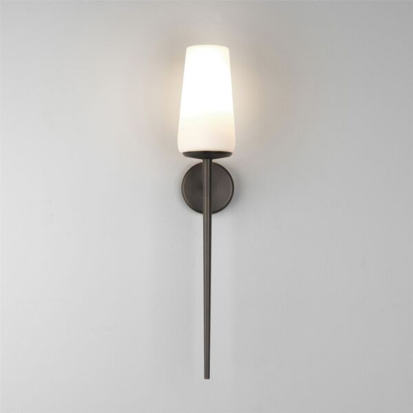 Astro Lighting - Beauville - 1388003 & 5033005 - Bronze White Glass IP44 Bathroom Wall Light