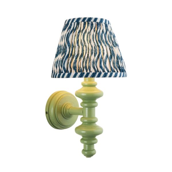 Endon Lighting - Carnaby & Ripple 20cm - 114454 - Green Blue Wall Light