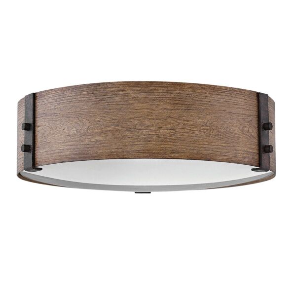 Hinkley Lighting - Sawyer - HK-SAWYER-F-M-SQ - Sequoia Rust 3 Light IP44 Outdoor Ceiling Flush Light
