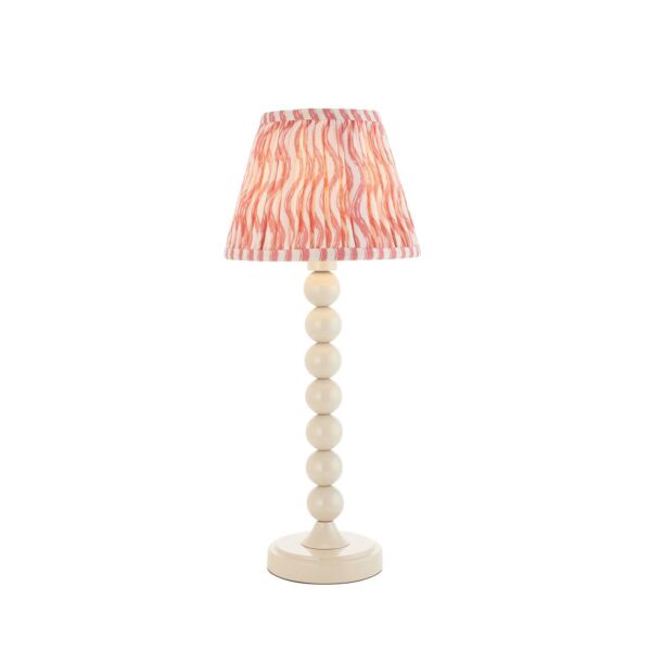 Endon Lighting - Higgledy & Ripple 20cm - 116224 - White Pink Table Lamp With Shade