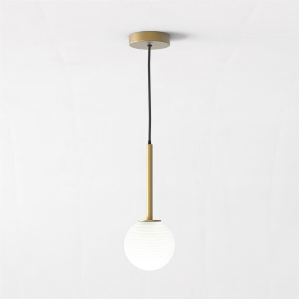 Astro Lighting - Tacoma - 5036004 & 1429024 - Antique Brass Opal Glass IP44 Ceiling Pendant Light