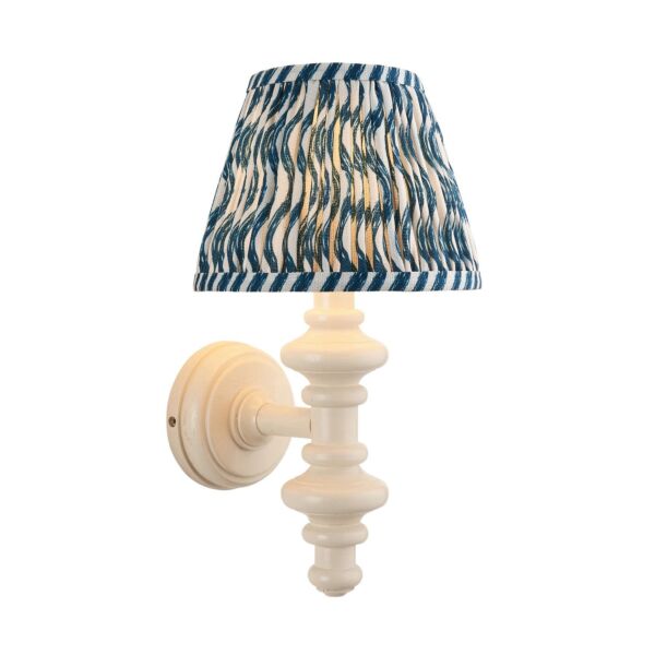 Endon Lighting - Carnaby & Ripple 20cm - 114435 - White Blue Wall Light