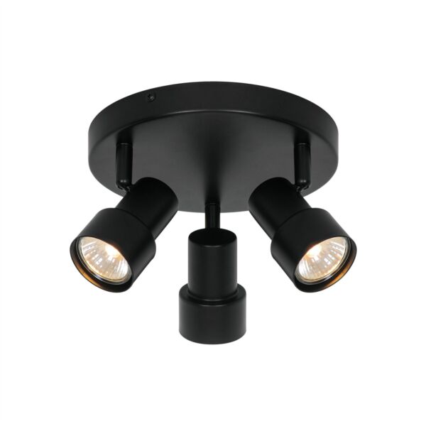 Nordlux - Boston - 2512370103 - Black 3 Light Ceiling Spotlight