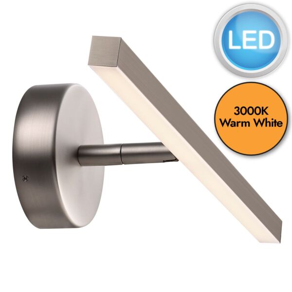 Nordlux - Ip - 2410401032 - LED Steel IP44 Bathroom Strip Wall Light