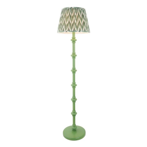 Endon Lighting - Carnaby & Zigzag 40cm - 114373 - Green Floor Lamp