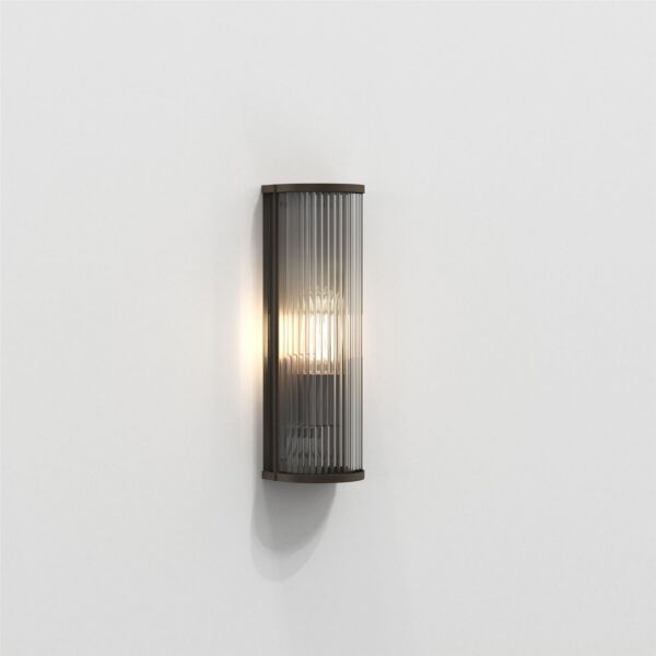 Astro Lighting - Avignon - 1427001 - Bronze Clear Ribbed Glass Wall Washer Light