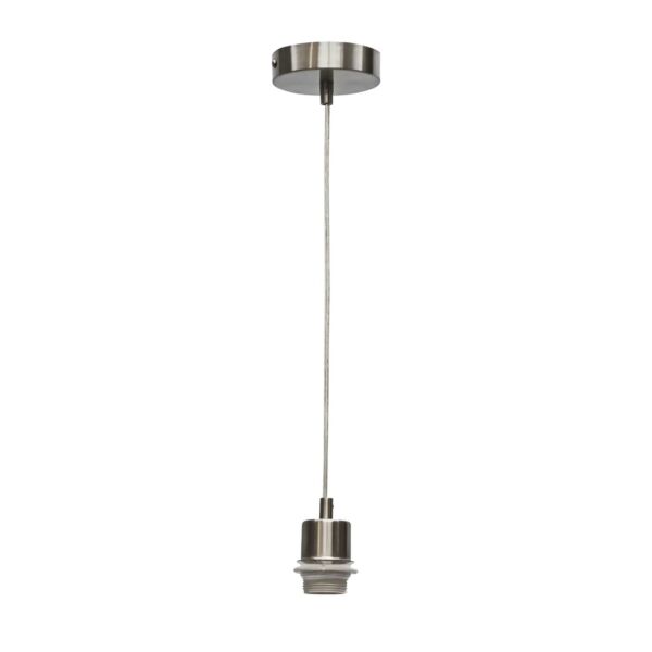 Carss - Satin Nickel Ceiling Pendant Flex Suspension Kit for Easy Fit Shades