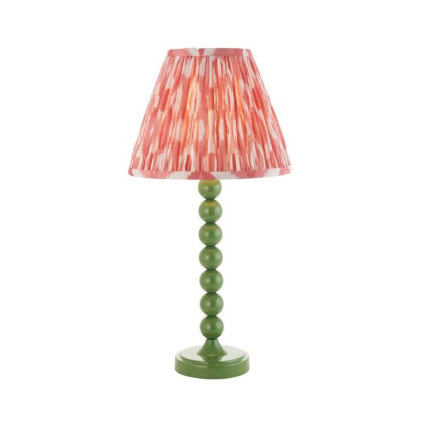 Endon Lighting - Higgledy & Ikat 25cm - 114700 - Green Pink Table Lamp With Shade