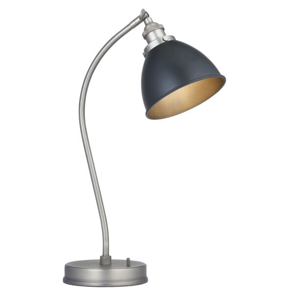 Endon Lighting - Franklin - 98752 - Aged Pewter Black Task Table Lamp