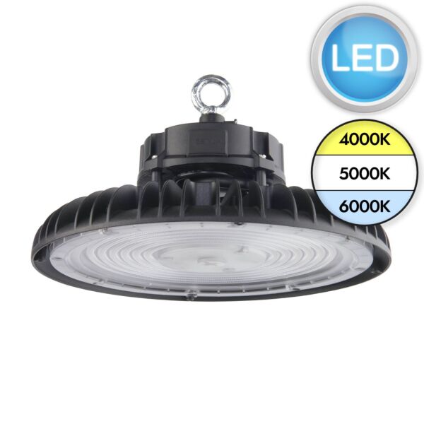 Saxby Lighting - AltumPRO CCT - 111662 - LED Black IP65 Ceiling Pendant Light