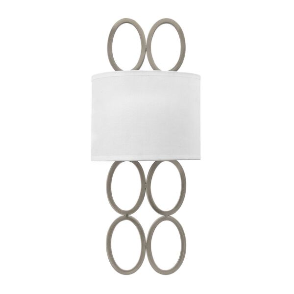 Hinkley Lighting - Jules - HK-JULES2-BN - Brushed Nickel White 2 Light Wall Light