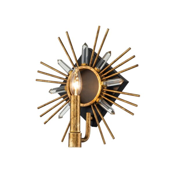 Gilded Nola Lighting - Sun King - GN-SUN-KING-1-G - Gold Leaf Wall Light