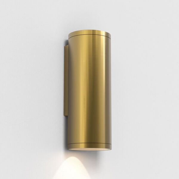 Astro Lighting - Ava - 1428020 - Brushed Brass Clear Glass IP44 Outdoor Wall Washer Light