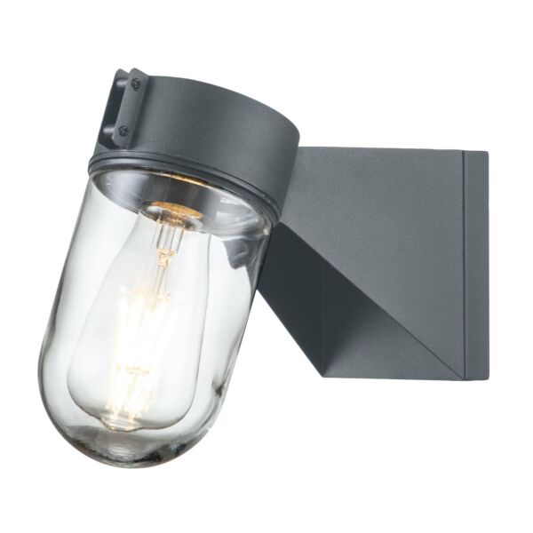 Elstead Lighting - Portofino - PORTOFINO - Grey IP44 Coastal Resistant Outdoor Wall Light