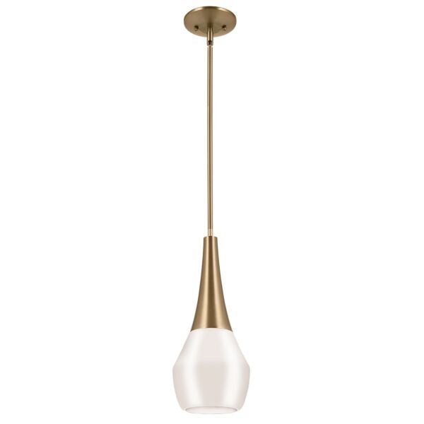 Kichler Lighting - Deela - KL-DEELA-P-CPZ - Light Bronze Opal Glass Ceiling Pendant Light