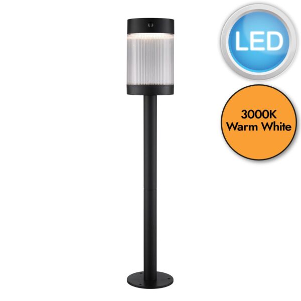 Nordlux - Coupar - 2518228003 - LED Black Opal IP44 Touch Solar Outdoor Post Light