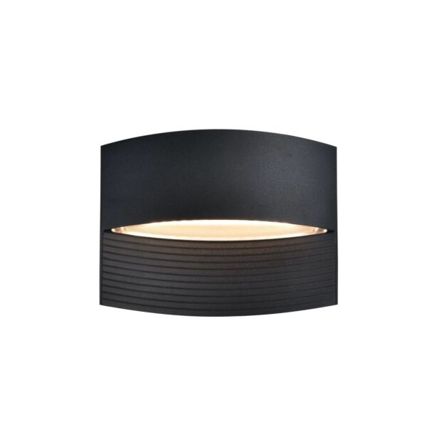 Lutec - Lotus - 5193201012 - LED Black Clear 2 Light IP54 Outdoor Wall Washer Light