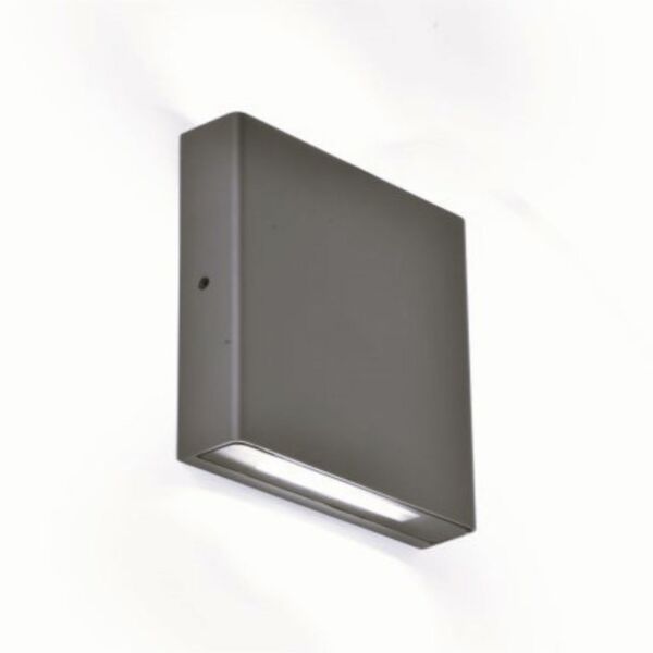 Lutec - Pili - 5102601125 - LED Dark Grey Clear Glass 2 Light IP54 Outdoor Wall Washer Light