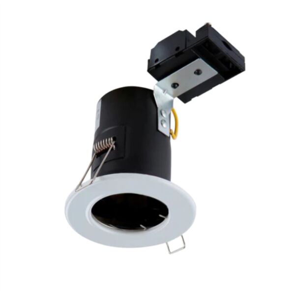 Set of 20 x White Fixed GU10 Fire Rated Recessed Downlights