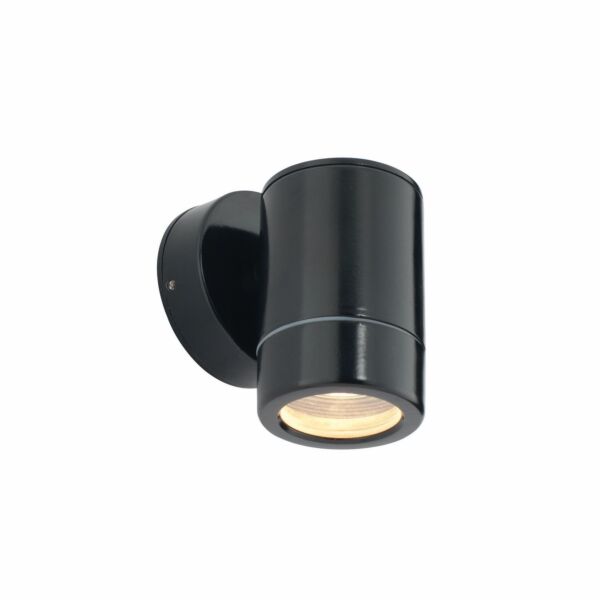 Saxby Lighting - Odyssey - St5009bk - Black Clear Glass IP65 Outdoor Wall Washer Light