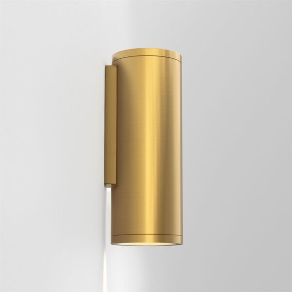 Astro Lighting - Ava - 1428020 - Brushed Brass Clear Glass IP44 Outdoor Wall Washer Light