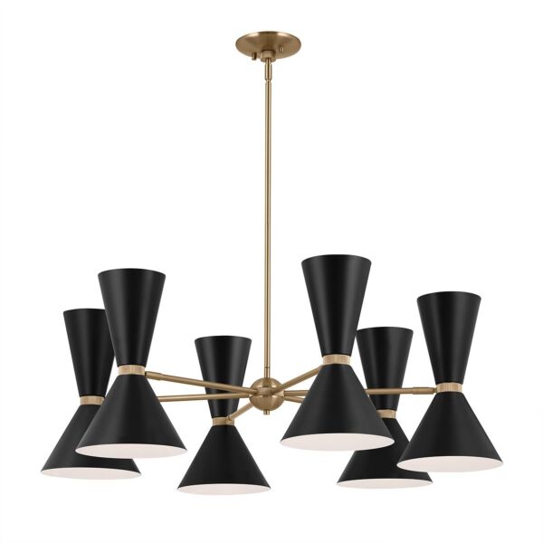 Kichler Lighting - Phix - KL-PHIX-6-CBB - Black Light Bronze 12 Light Ceiling Pendant Light