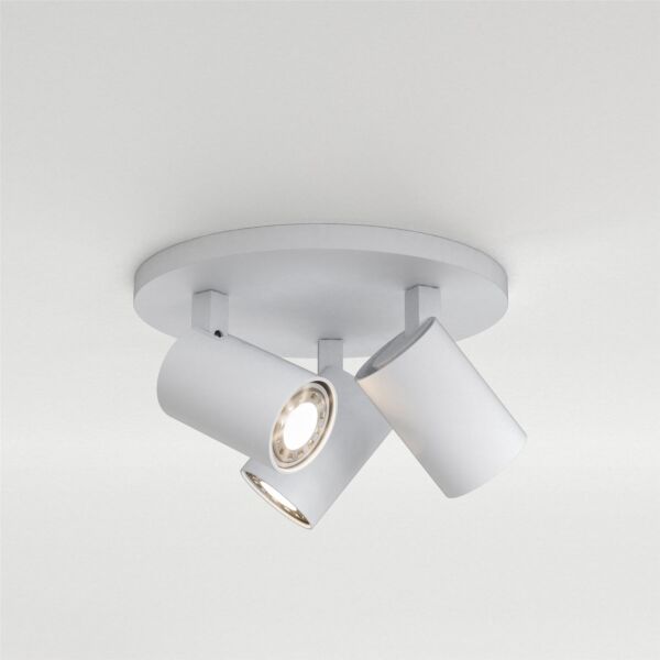 Astro Lighting - Ascoli Triple Round 1286002 - Textured White Spotlight