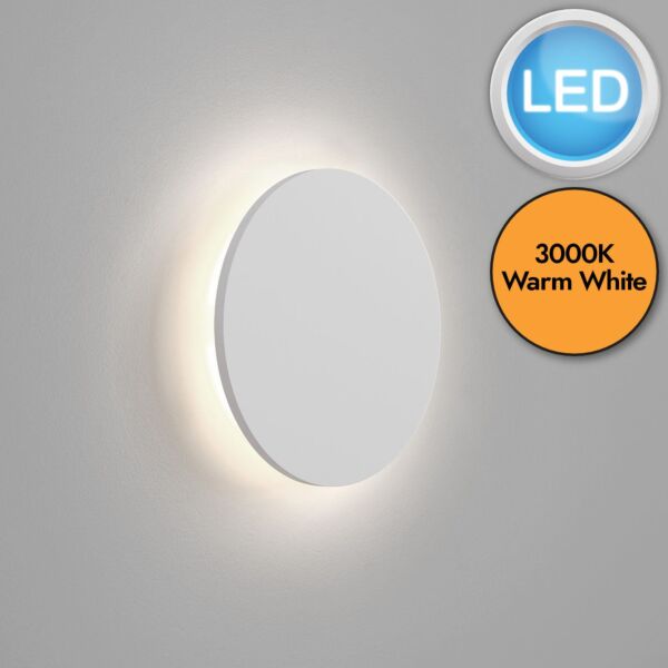 Astro Lighting - Eclipse Round 250 LED 3000K 1333020 - Plaster Wall Light