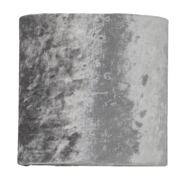 Grey Crushed Velvet 15.5cm Table Lamp Shade