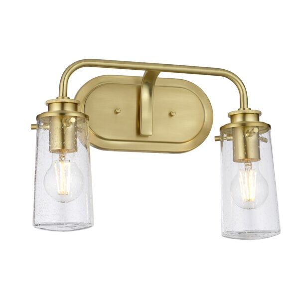 Quintiesse - QN-BRAELYN2-BB - Braelyn 2 Light Wall Light - Brushed Brass