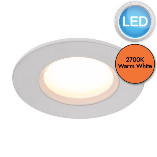 Nordlux - Dorado 1-Kit Dim - 49430101 - LED White IP65 Bathroom Recessed Ceiling Downlight