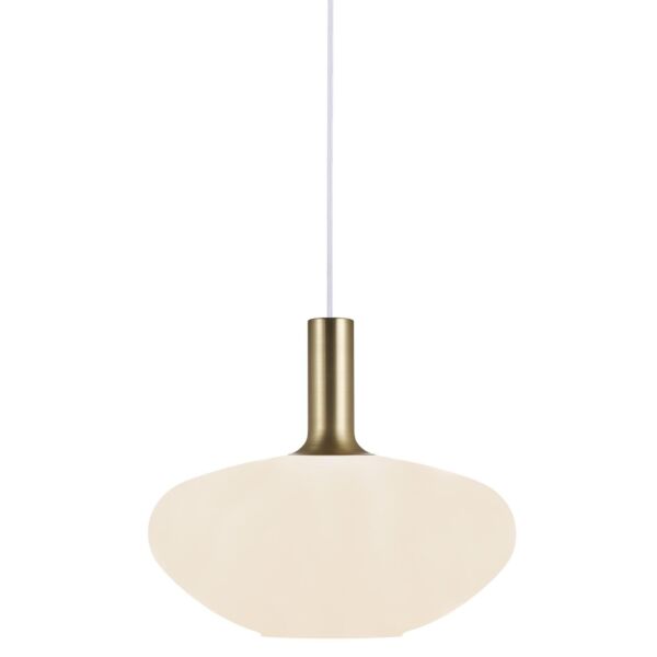 Nordlux - Alton 35 - 48973001 - Brushed Brass Opal Glass Ceiling Pendant Light