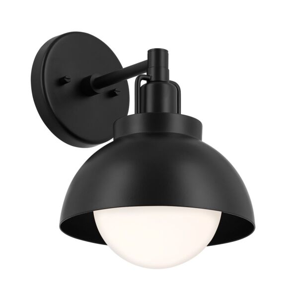 Kichler Lighting - Niva - KL-NIVA-1W-1P-BK - Black Frosted Glass Ceiling Pendant Light