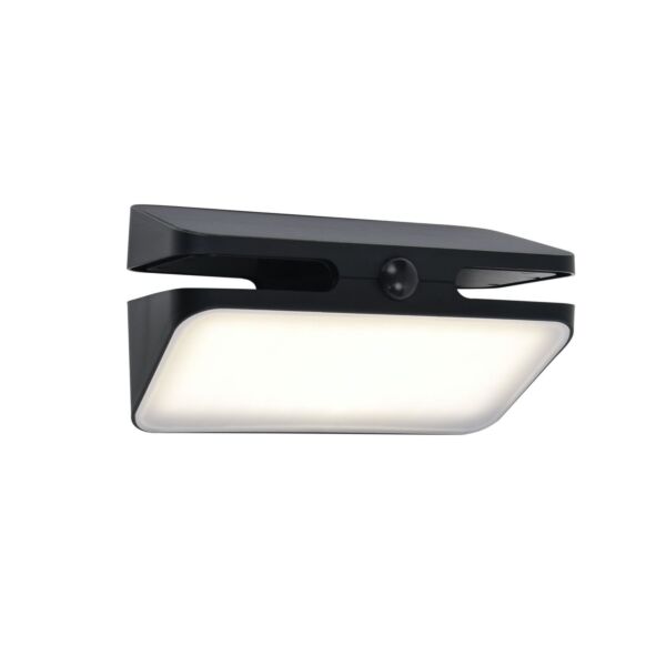 Lutec - Aero - 6919501330 - LED Black Opal IP54 Solar Outdoor Sensor Floodlight