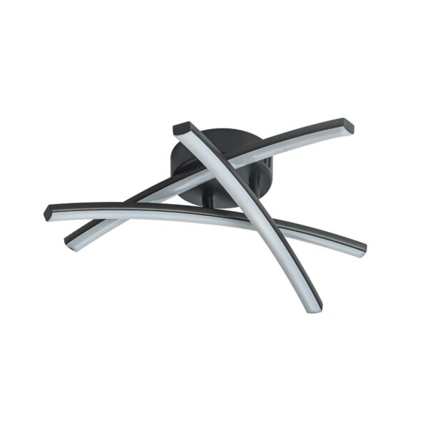 Yardley - Black LED Flush Ceiling Light