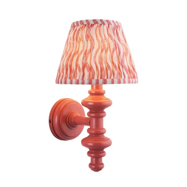 Endon Lighting - Carnaby & Ripple 20cm - 114497 - Pink Wall Light