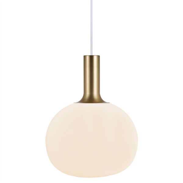 Nordlux - Alton 25 - 47313001 - Brushed Brass Opal Glass Ceiling Pendant Light