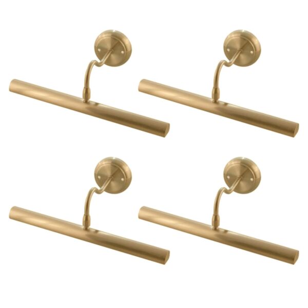Set of 4 Alexandra - Polished Brass 350mm Picture Lights