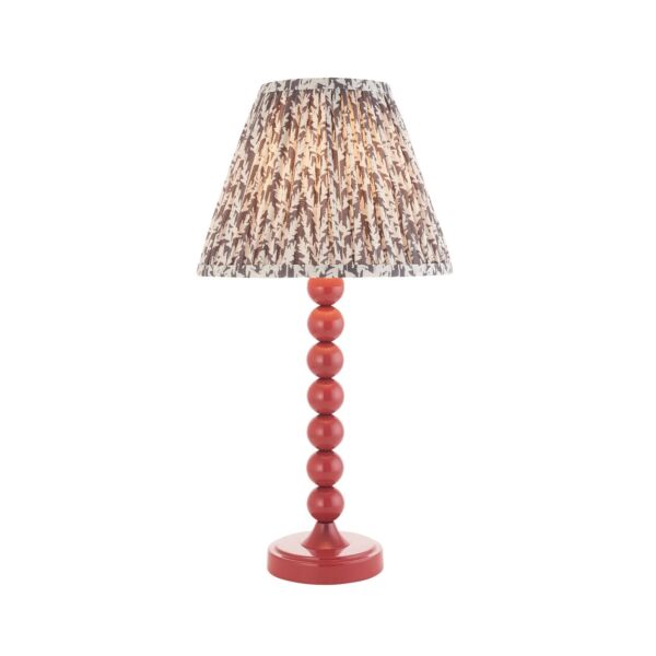 Endon Lighting - Higgledy & Leaf 25cm - 114728 - Pink Grey Table Lamp With Shade