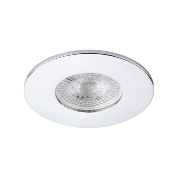 Saxby Lighting - Saxby ShieldONE 65 - 109805 & 111572 - Chrome Fixed Recessed Fire Rated Ceiling Downlight