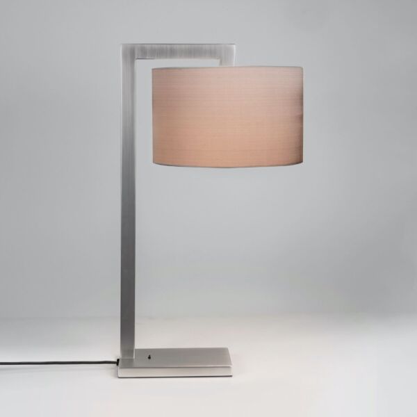 Astro Lighting - Ravello - 1222008 & 5016009 - Nickel Oyster Table Lamp With Shade