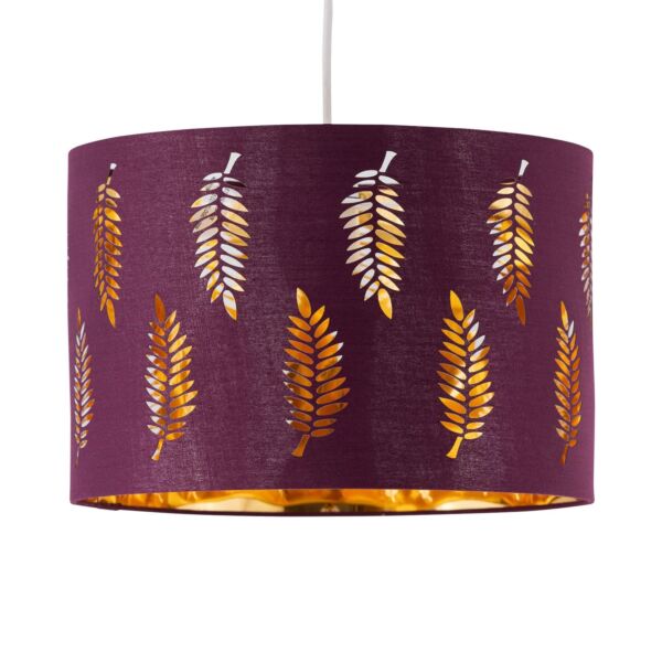 Fern - Burgundy Cut Out 30cm Pendant Lightshade