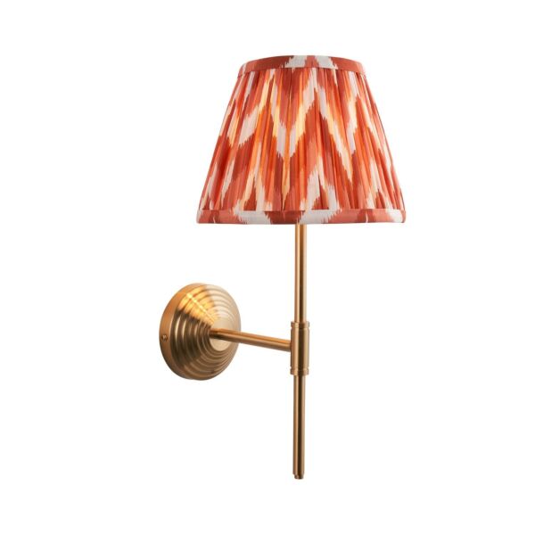 Endon Lighting - Obelisk T Bar & Zigzag 20cm - 116021 - Aged Brass Orange Wall Light
