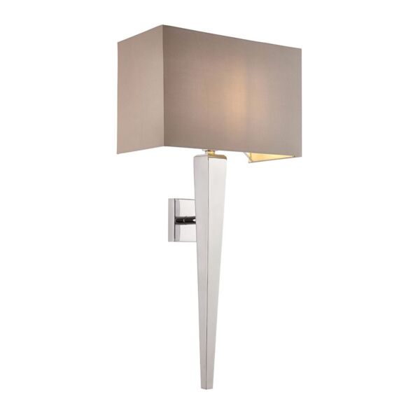 Endon Lighting - Moreto - MORETO-1WBCH - Chrome Grey Wall Light
