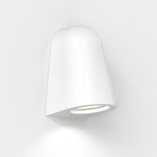 Astro Lighting - Mast Light - 1317021 - White Clear Glass Ceramic IP44 Outdoor Wall Washer Light