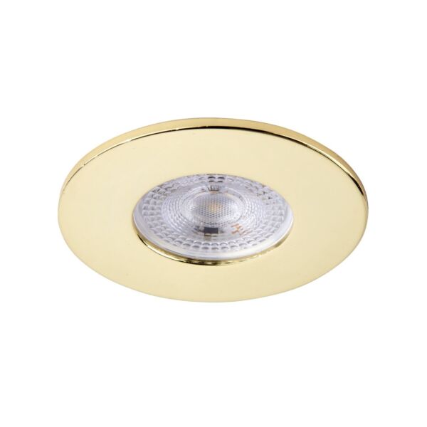 Saxby Lighting - Saxby ShieldONE 65 - 109807 & 113278 - Brass Fixed Recessed Fire Rated Ceiling Downlight