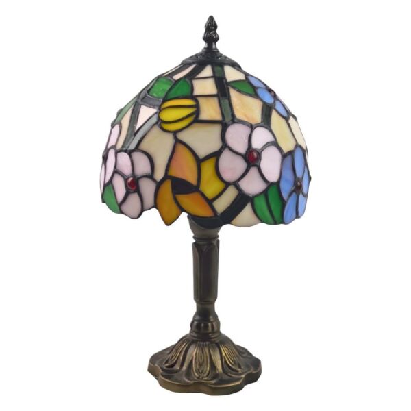 Stanley - Tiffany Floral 36cm Table Lamp