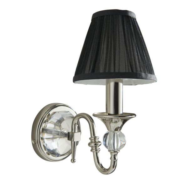 Interiors 1900 - Polina - 63597 - Nickel Black Wall Light