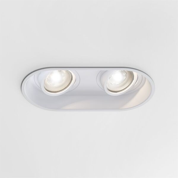 Astro Lighting - Minima Round Twin Adjustable 1249028 - Matt White Downlight/Recessed Spot Light